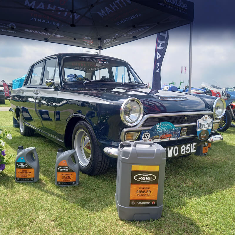 WITHAM MOTORSPORT & OLD SKOOL FORD LAUNCH CLASSIC OIL RANGE