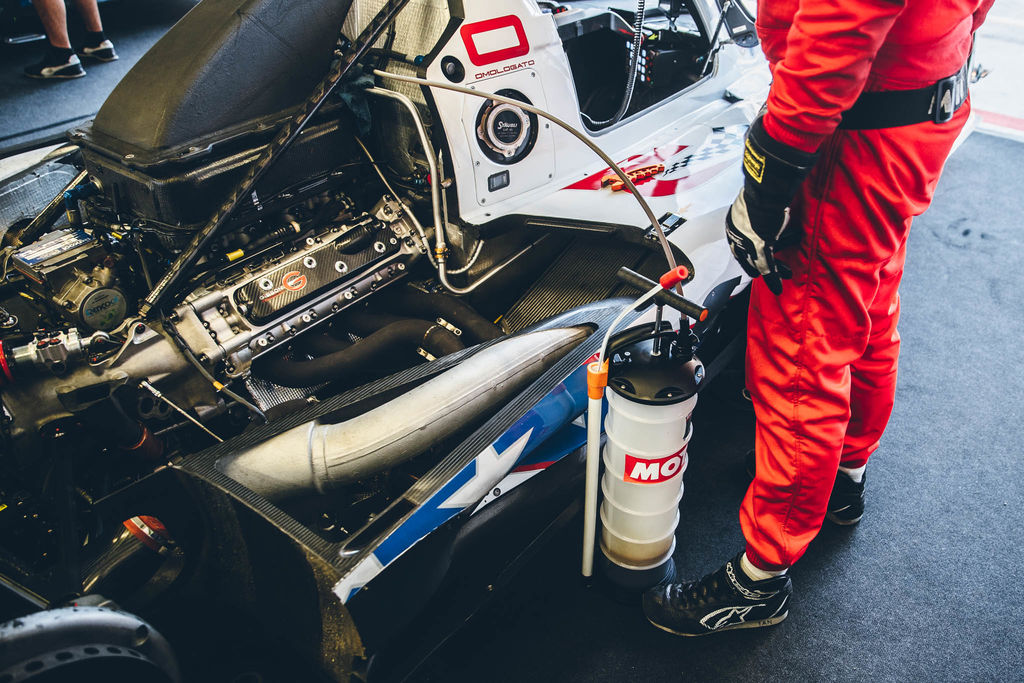 Car being filled with Motul product