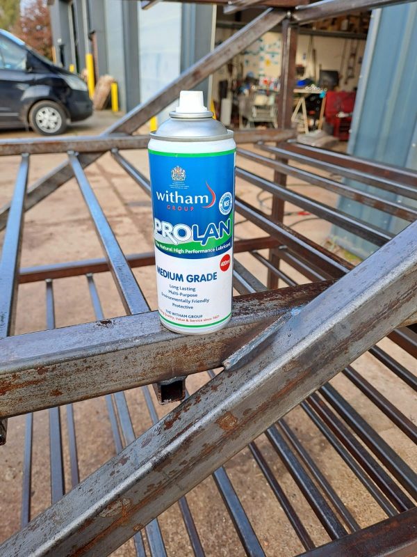 Prolan Medium Grade was used to protect this metal frame from rust
