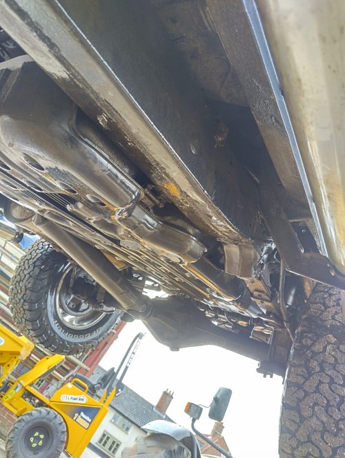 Prolan used to protect truck underseal from rust