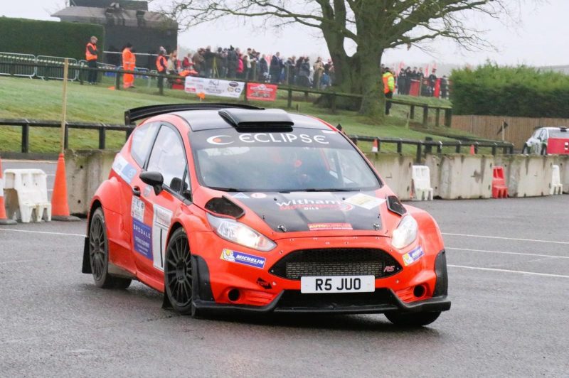 John Griffiths competing in the MGJ Circuit Rally Championship at Snetterton in February.