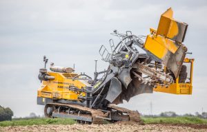 Lincs Drainage digging drains in fields