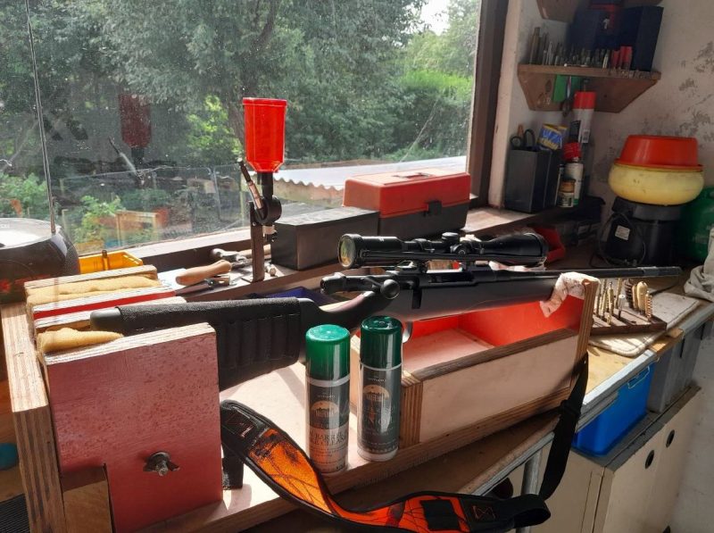 Witham Gun Oil and cleaner being used in workshop
