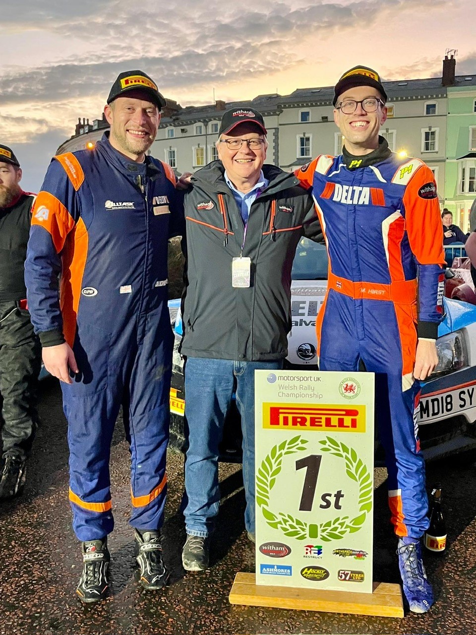 Witham Motorsport's Richard Scarborough with Matthew Hirst & Declan Dear