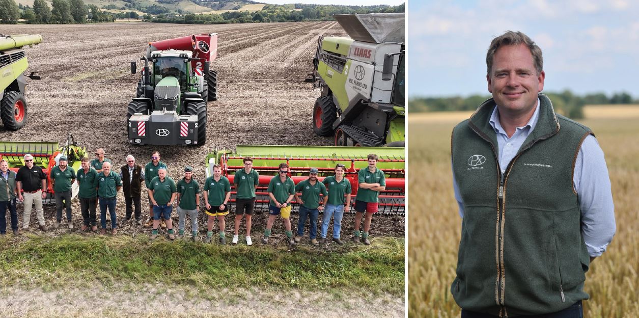 PX Farms Agribusiness team in field with tractors