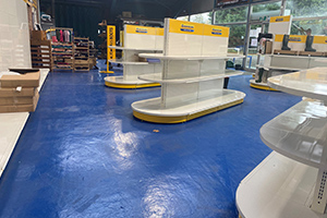 Showroom floor paint