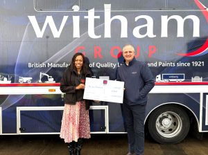 Lewis Foundation Charity cheque presentation