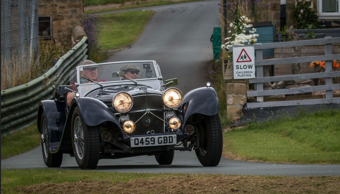 Neil Jervis Jaguar Suffolk SS100 Harewood Hill event