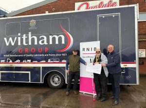 RNIB Charity Cheque presentation Jan 25