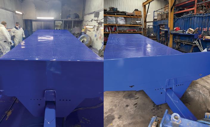 Trailer painted in Woco Industrial Paint