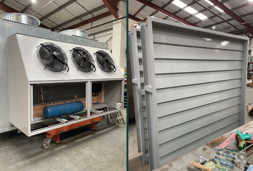 Farm Electronics cooling system painted in Woco