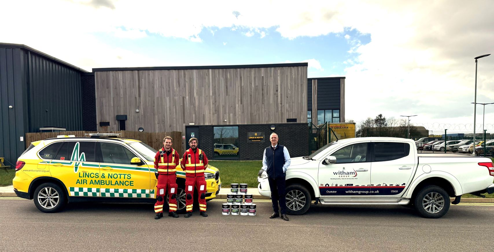 Witham Donate Paint to Air Ambulance