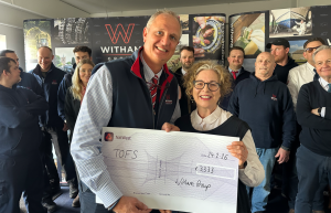 Nigel Bottom with Diane Stephens from TOFS