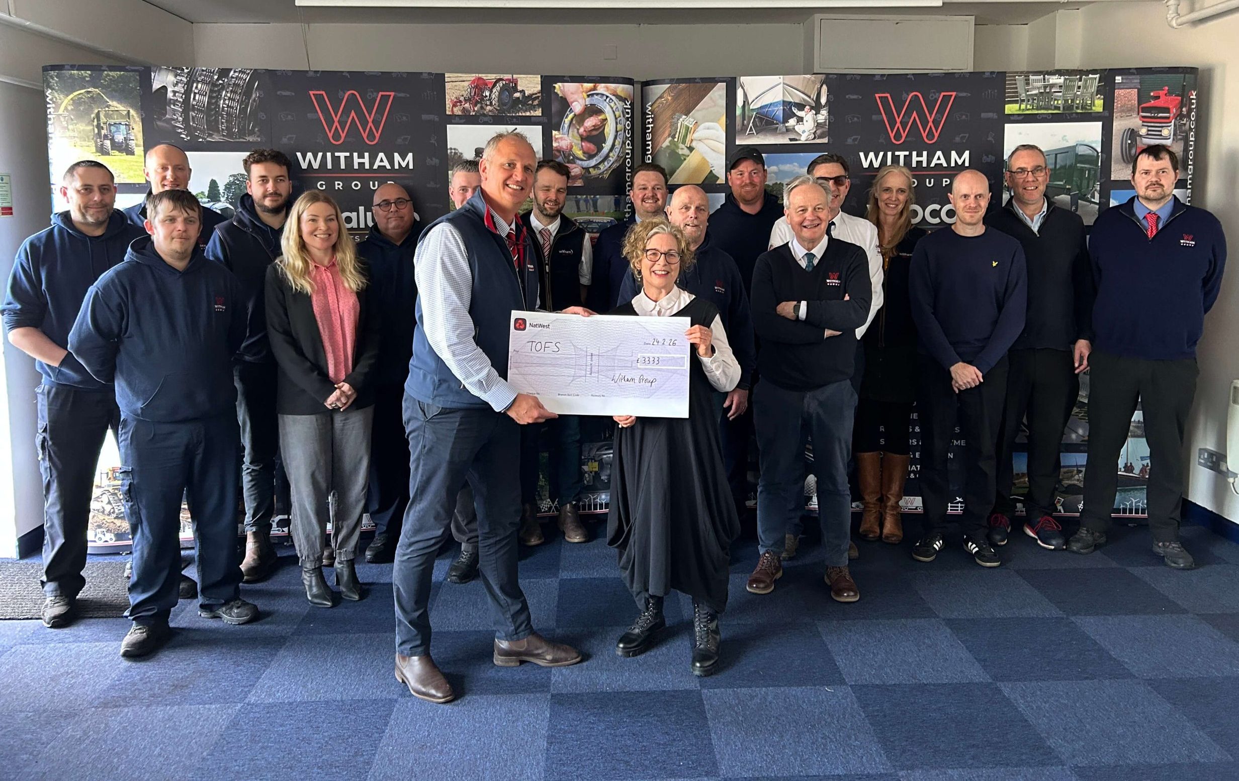 TOFS Cheque presentation Feb 26