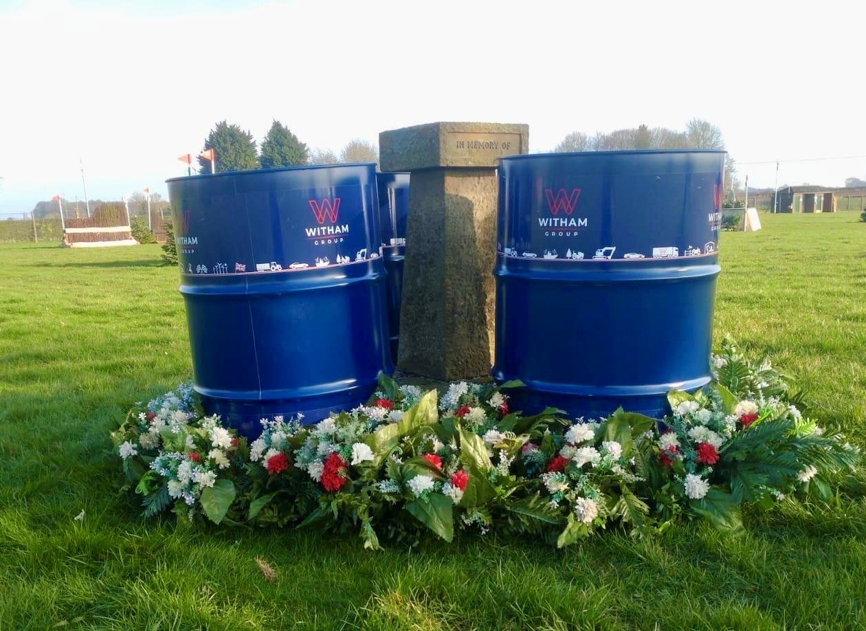 Witham barrels used as horse jump