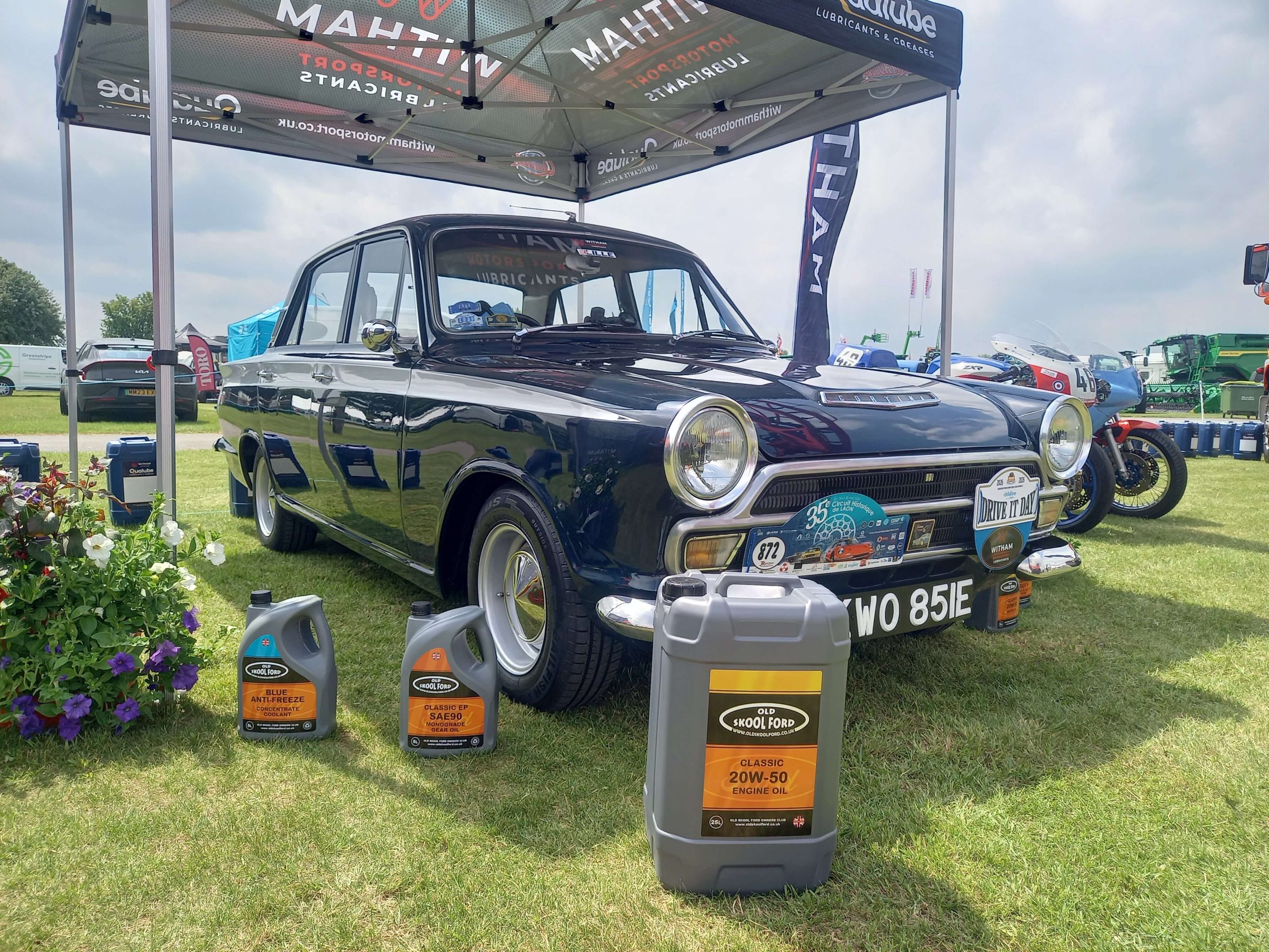 Old Skool Ford Cortina at Lincs Show