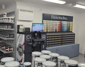 Farrow and Ball display at Soham depot