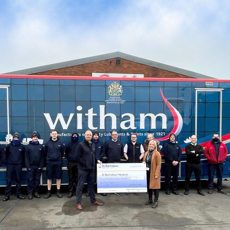 Witham Group Tops £100,000 For Charity In 100th Year